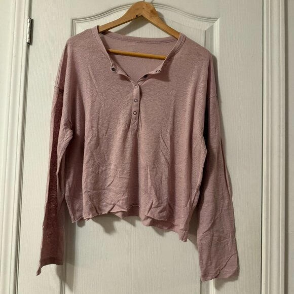 Aerie Popover long sleeve flowy Sweatshirt - Picture 1 of 10